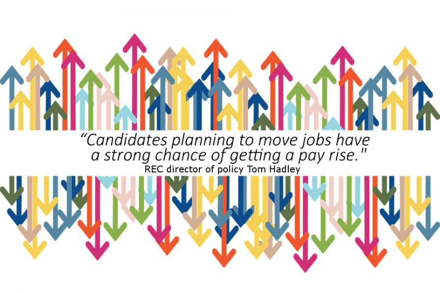 Candidates planning to move jobs have a strong chance of getting a pay rise